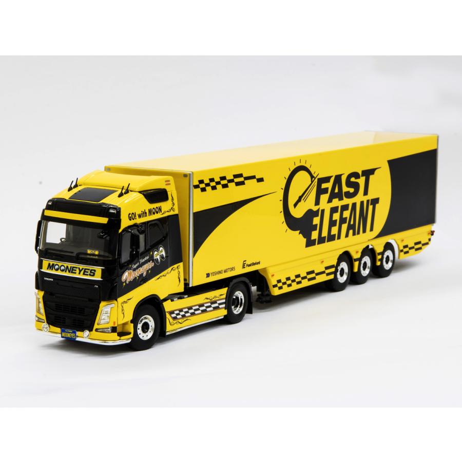 ムーンアイズ ミニカー Fast Elefant x MOON Volvo FH4 トレーラ｜mooneyes｜02