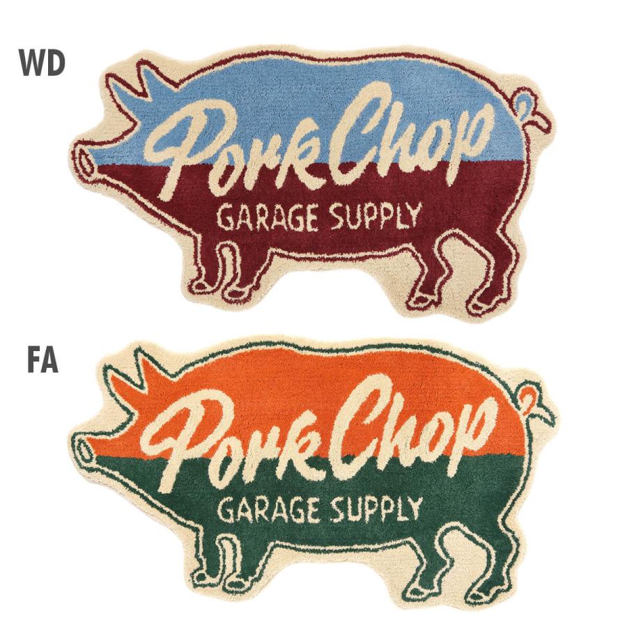 ポークチョップ　PORKCHOP 【ラグ マット】 楽天市場】ポークチョップ PORKCHOP スクエア ラグ マット : MOONEYES