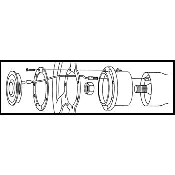 希少　ステアリング　レザー　マウントニー　レカラ変換　バドニックホーン　32mm Lecarra - MOONEYES (Japanese)