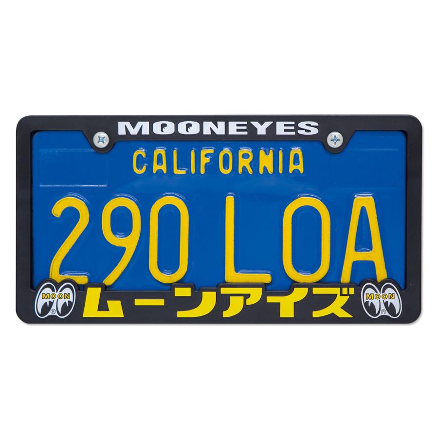 USA サイズ Raised ムーンアイズ(カタカナ) ロゴ ライセンス プレート