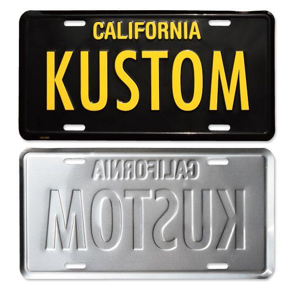 MOONEYES (ムーンアイズ) カリフォルニア ライセンス プレート KUSTOM
