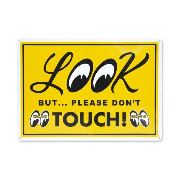 ムーンアイズ LOOK But Please Don't Touch プレート (触れないでください)｜mooneyes｜02
