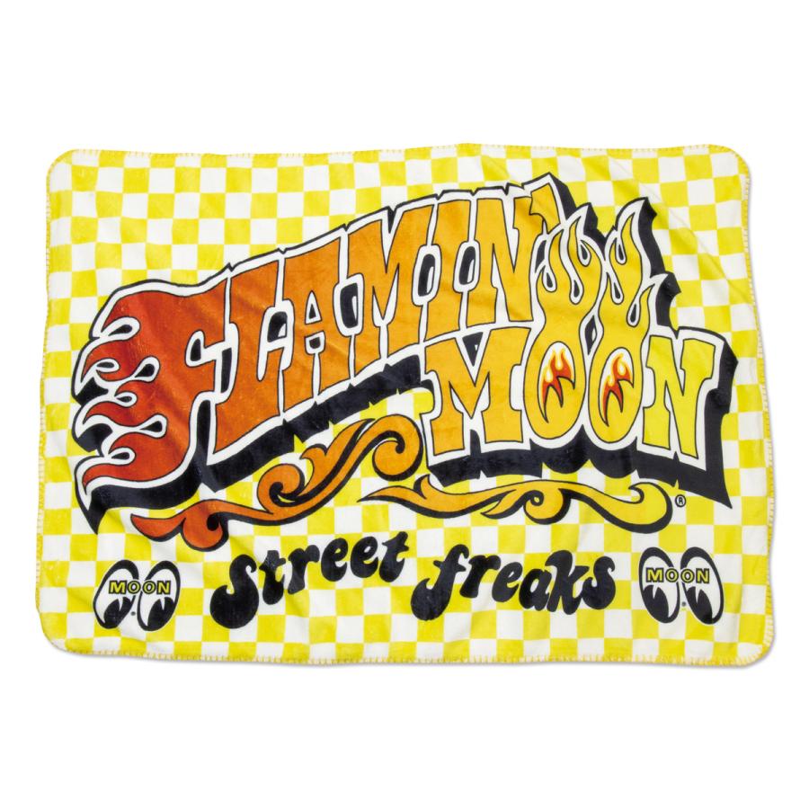 MOONEYES ムーンアイズ FLAMIN' MOON フリース ブランケット
