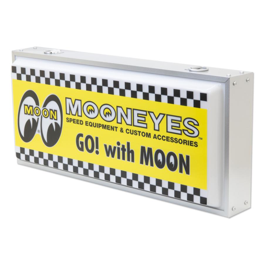 MOONEYES ムーンアイズ MOON チェッカー LED サイン ライト : MOONEYES