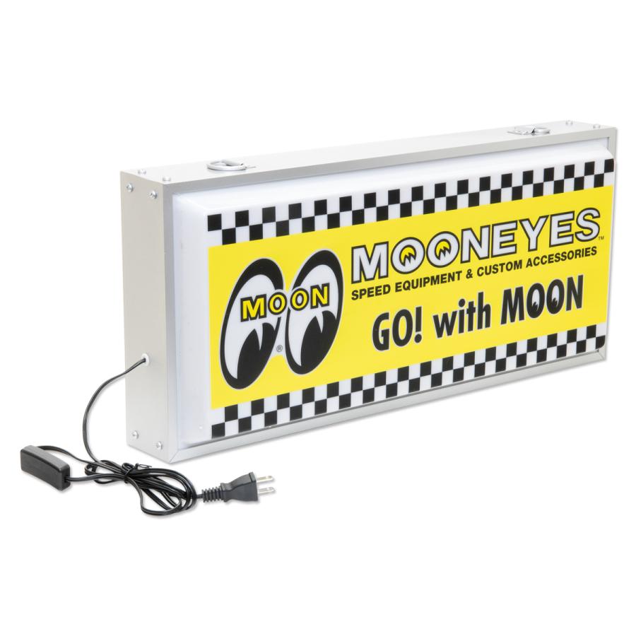MOONEYES ムーンアイズ MOON チェッカー LED サイン ライト : MOONEYES