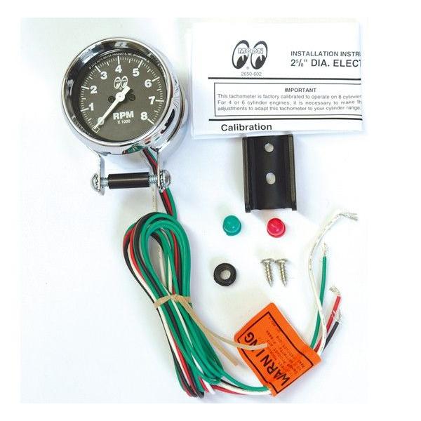 MOONEYES ムーンアイズ ミニ タコメーター MOON Mini Tachometer Black