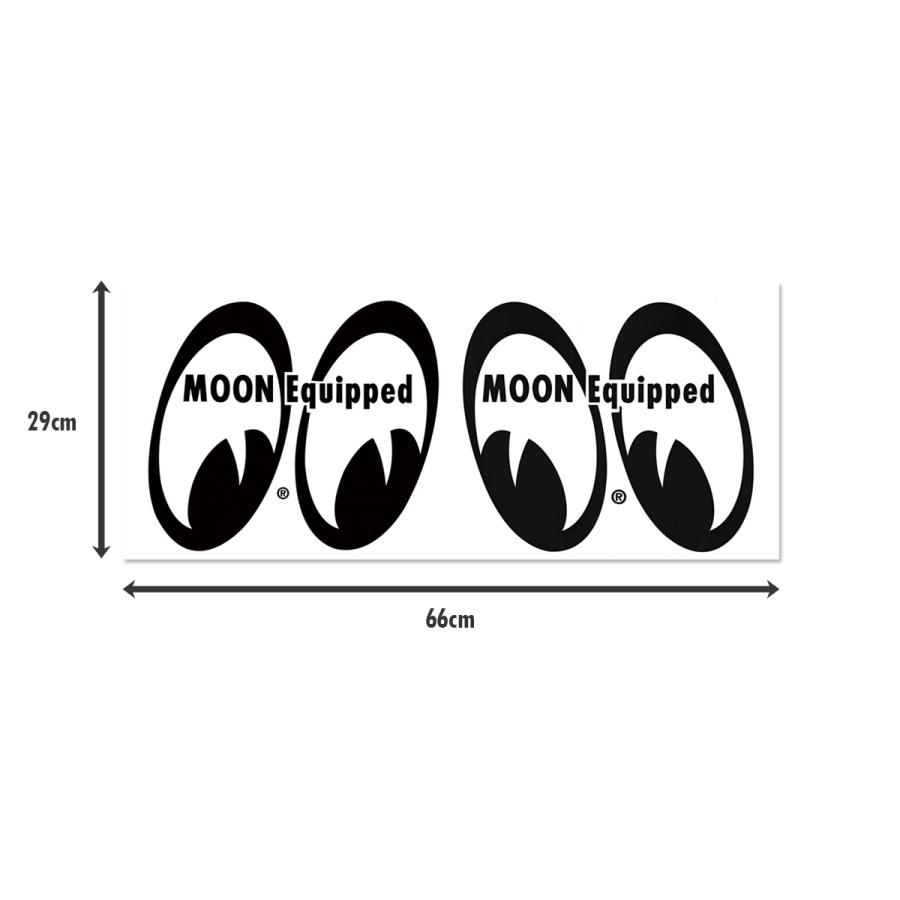MOONEYES ムーンアイズ MOON Equipped ステッカー Lサイズ (29cm x