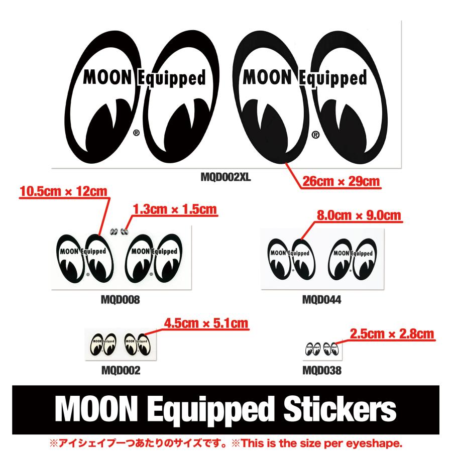 MOONEYES ムーンアイズ MOON Equipped 1インチ ステッカー デカール