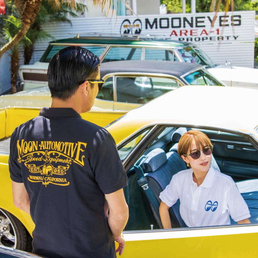 ムーンアイズ MOON Automotive ポロシャツ | MOONEYES