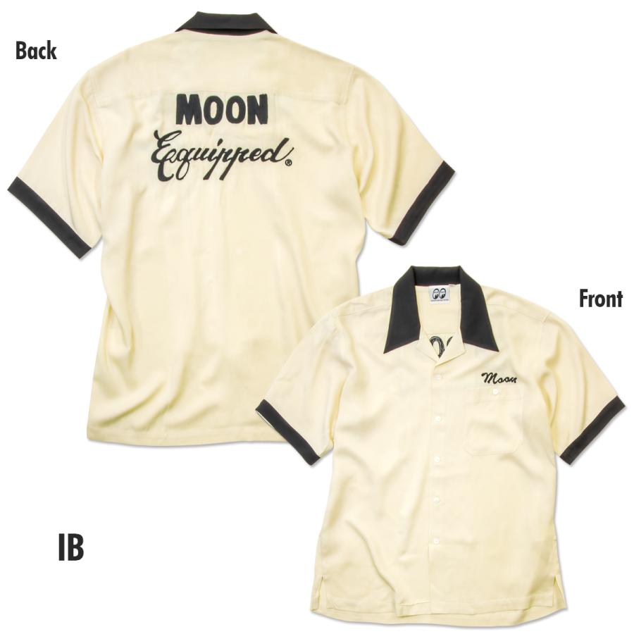 【送料・税込】MOON Equipped ボーリング シャツ [MQF096] MOONEYES ムーンアイズ MOON Equipped ボーリング シャツ