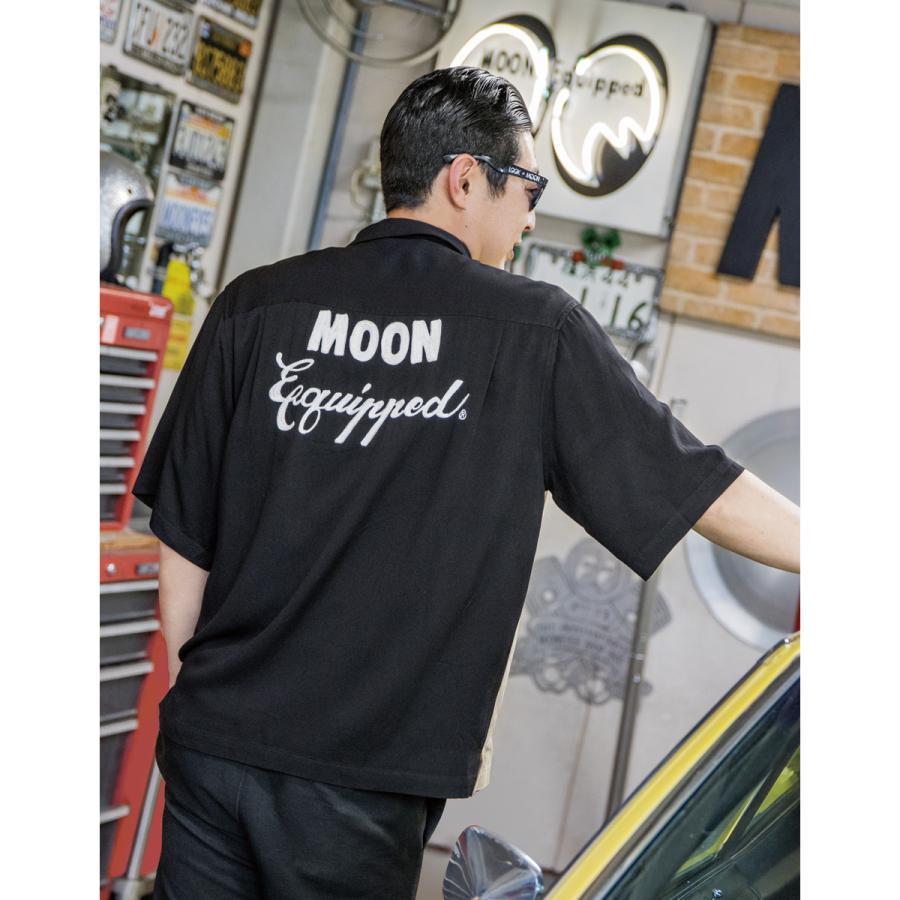 MOONEYES ムーンアイズ MOON Equipped ツートン ボウリング シャツ