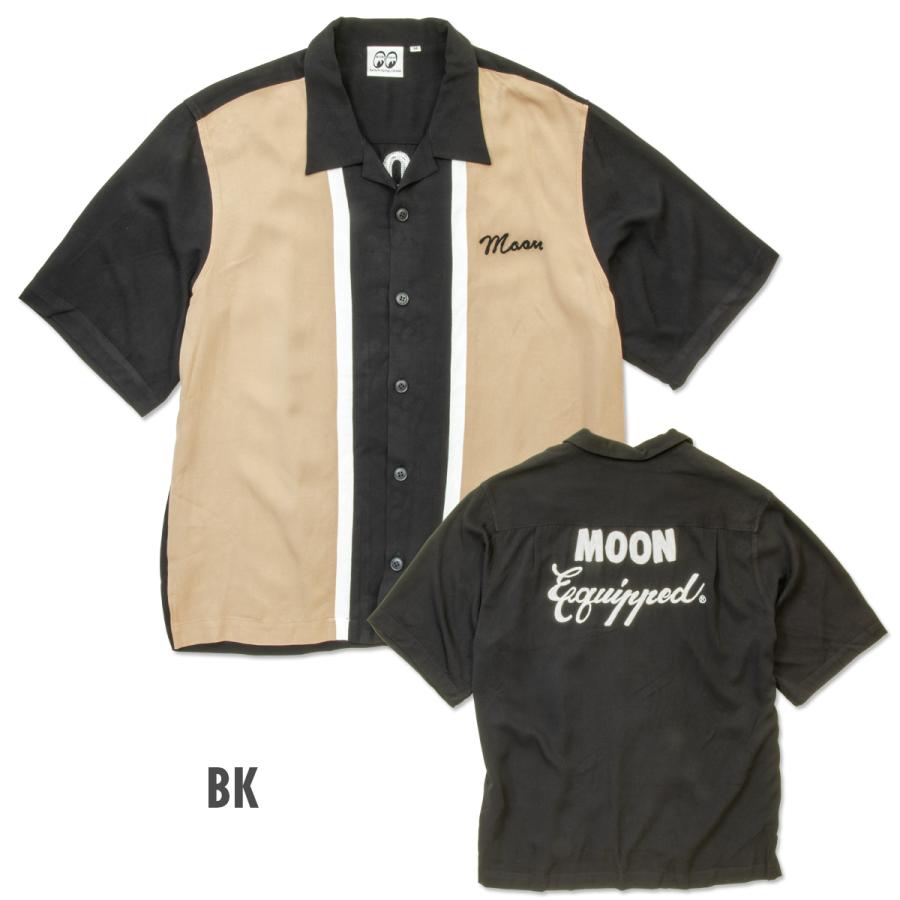 MOONEYES ムーンアイズ MOON Equipped ツートン ボウリング シャツ