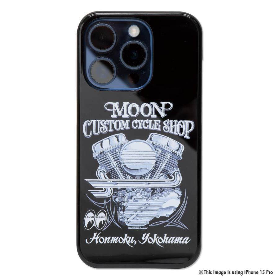 MOONEYES ムーンアイズ MOON Custom Cycle Shop パンヘッド iPhone 15