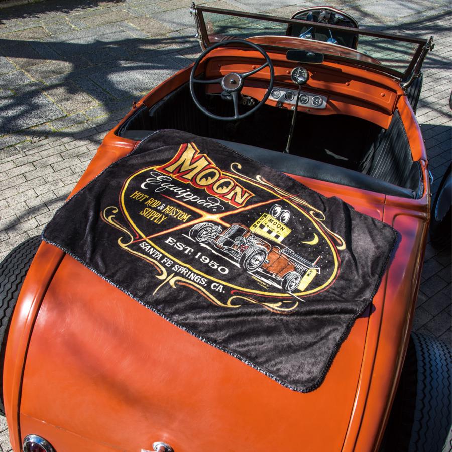 MOONEYES ムーンアイズ MOON Equipped Roadster フリース ブランケット