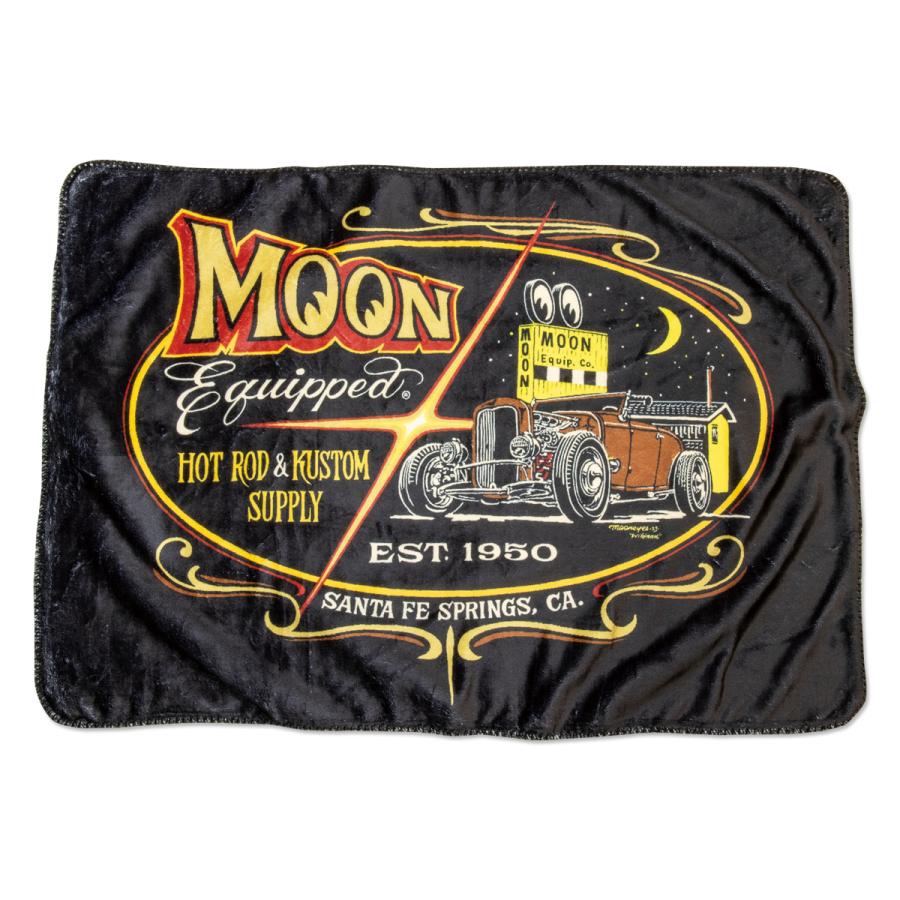 MOONEYES ムーンアイズ MOON Equipped Roadster フリース ブランケット