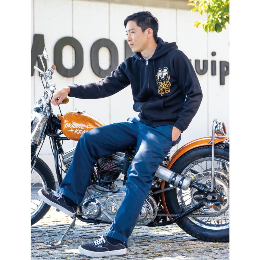 MOONEYES ムーンアイズ MOON Custom Cycle Shop ジップ パーカー MOONEYES ムーンアイズ MOON Custom Cycle Shop ジップ パーカー