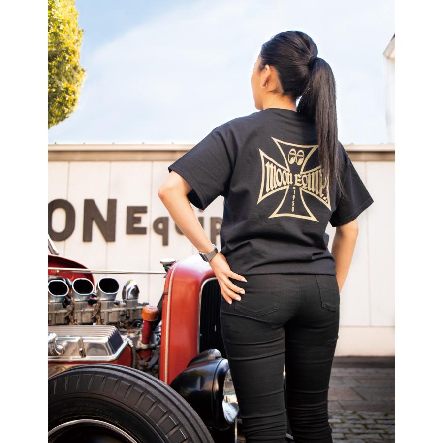 MOONEYES ムーンアイズ MOON Equipped Iron Cross Tシャツ : MOONEYES