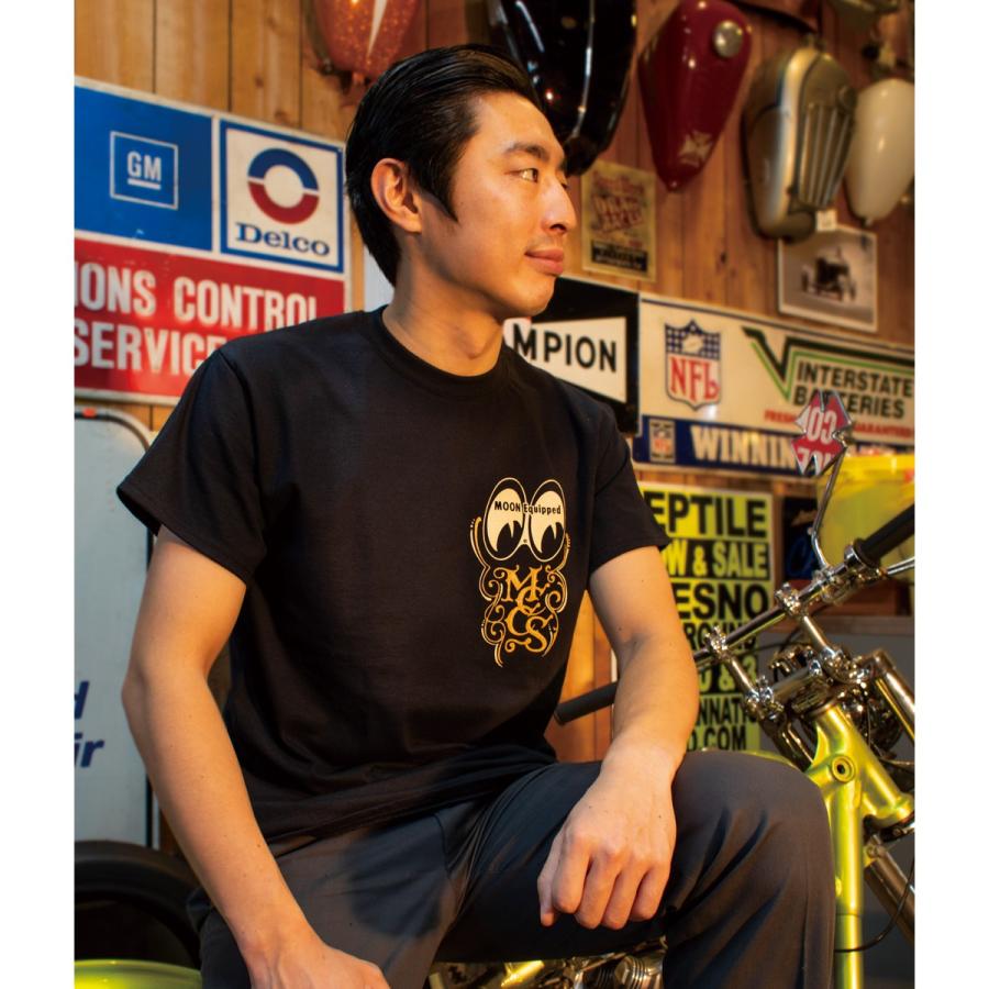 ムーンアイズMOON Custom Cycle Shop (ムーン カスタム サイクル ショップ) Tシャツ｜mooneyes｜02