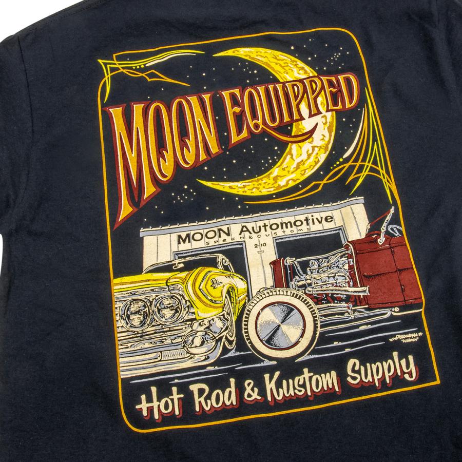 MOONEYES ムーンアイズ MOON Automotive ガレージ Tシャツ : MOONEYES