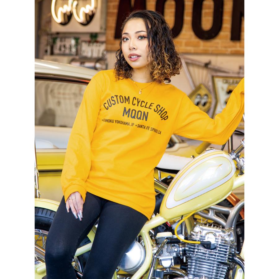 MOONEYES ムーンアイズ MOON Custom Cycle Shop ロングスリーブ T