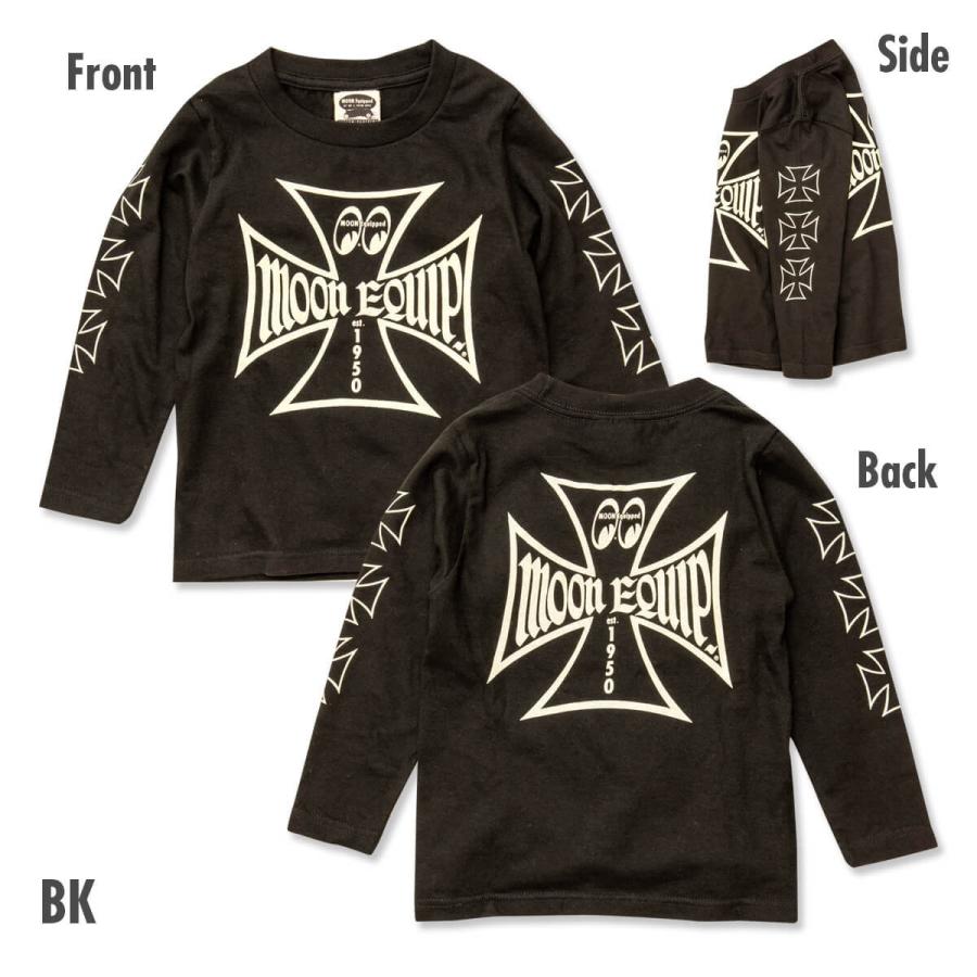ムーンアイズ キッズ アイアンクロス ロングスリーブ Tシャツ | MOONEYES | 03