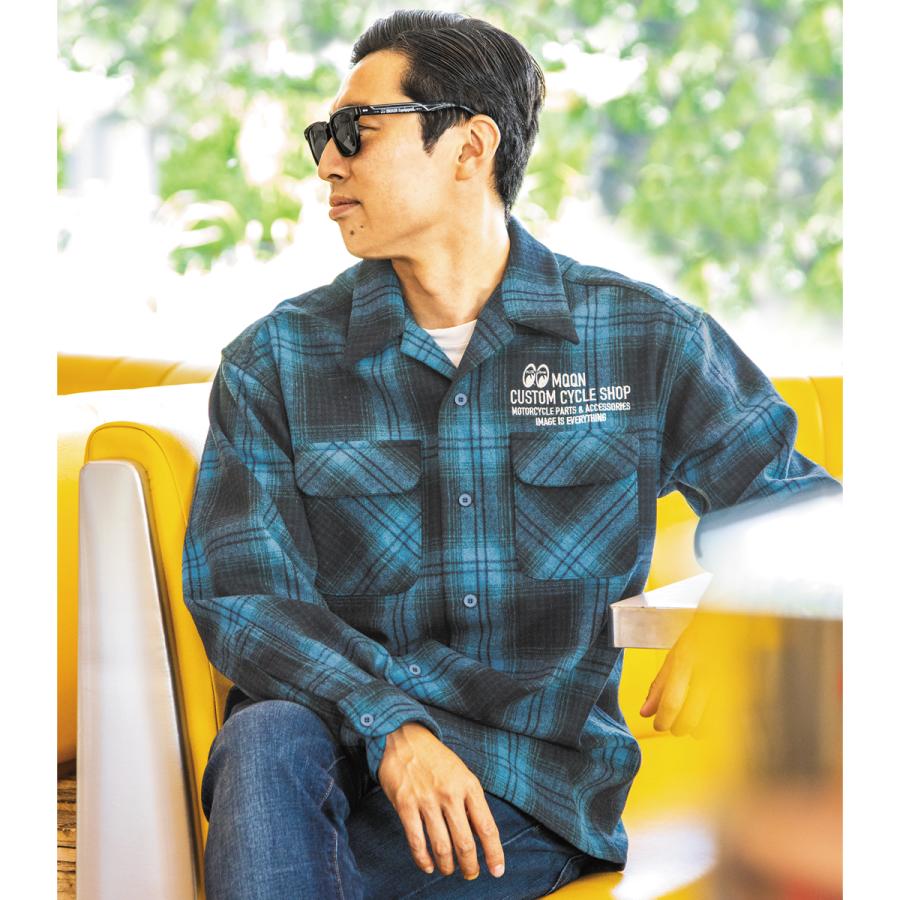 30%OFF ムーンアイズ MOON Custom Cycle Shop ウール チェック シャツ | MOONEYES