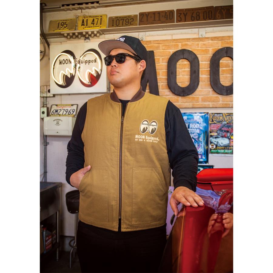 MOONEYES スタジャン オレンジ 黒