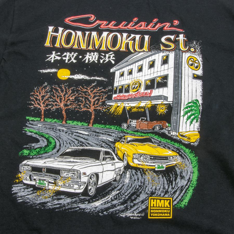 MOONEYES XXLサイズ ムーンアイズ 本牧 ストリート Tシャツ : MOONEYES