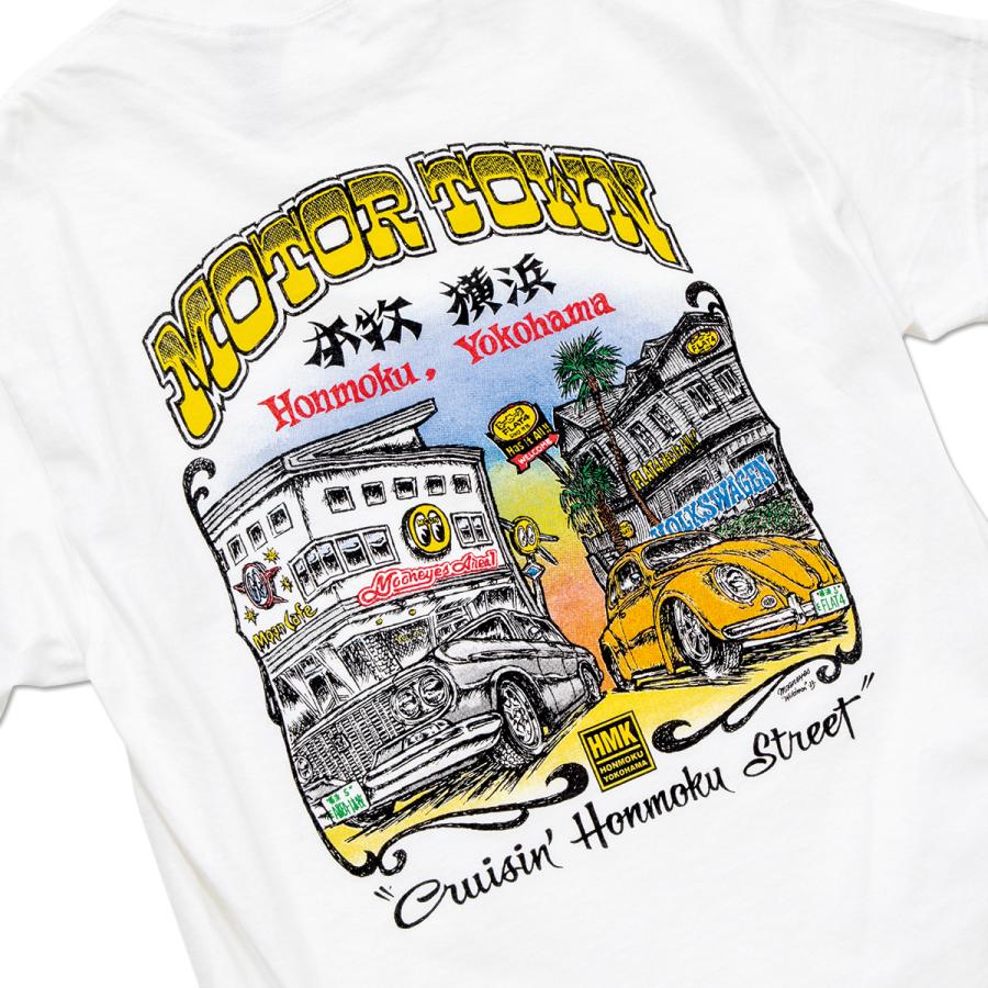 MOONEYES ムーンアイズ HMK モーター タウン Tシャツ : MOONEYES