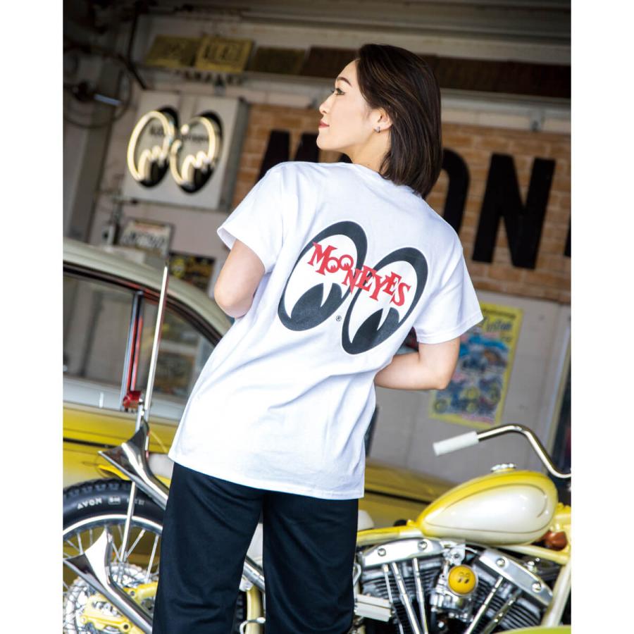 ムーンアイズ Pointy MOON ロゴ Tシャツ｜mooneyes｜03