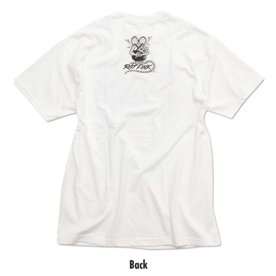 MOONEYES XXLサイズ ムーンアイズ Rat Fink x MOON ピンストライプ T