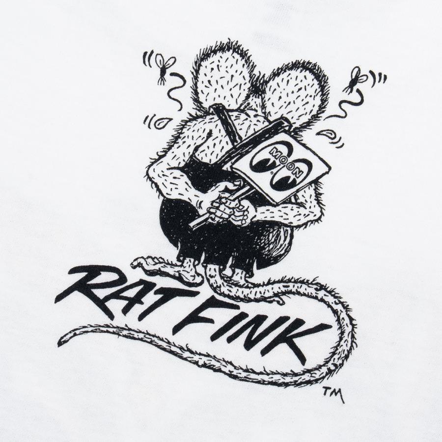 MOONEYES XXLサイズ ムーンアイズ Rat Fink x MOON ピンストライプ T