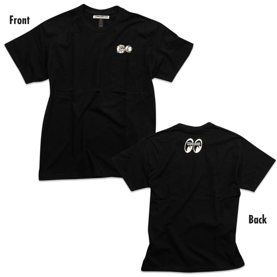 MOONEYES XXLサイズ ムーンアイズ MOON Twin ダイス ポケット Tシャツ