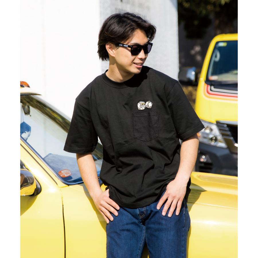 MOONEYES XXLサイズ ムーンアイズ MOON Twin ダイス ポケット Tシャツ