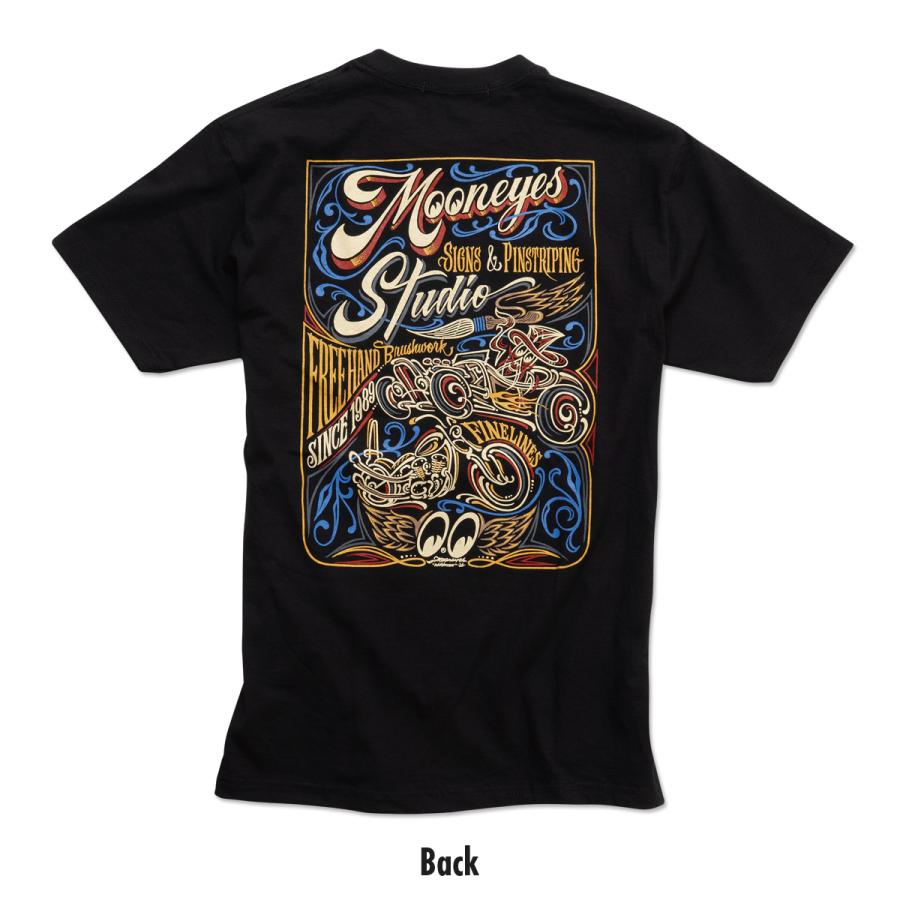 MOONEYES ムーンアイズ MOON Sign & Pinstriping Studio 26 Tシャツ