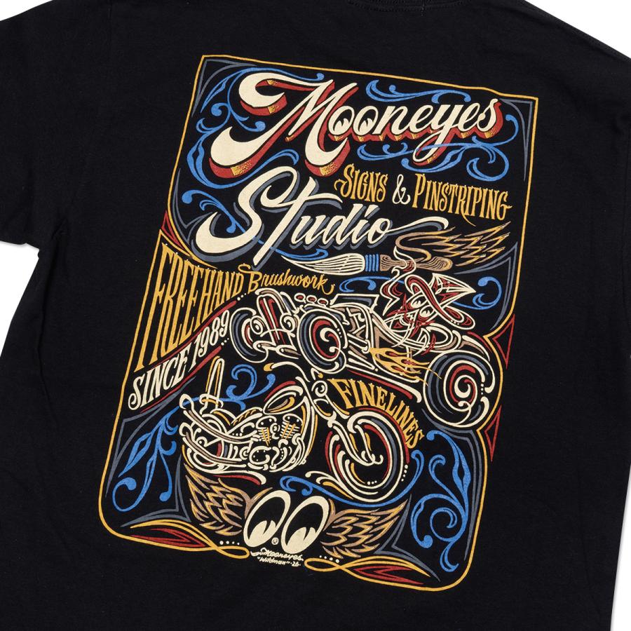 MOONEYES ムーンアイズ MOON Sign & Pinstriping Studio 26 Tシャツ