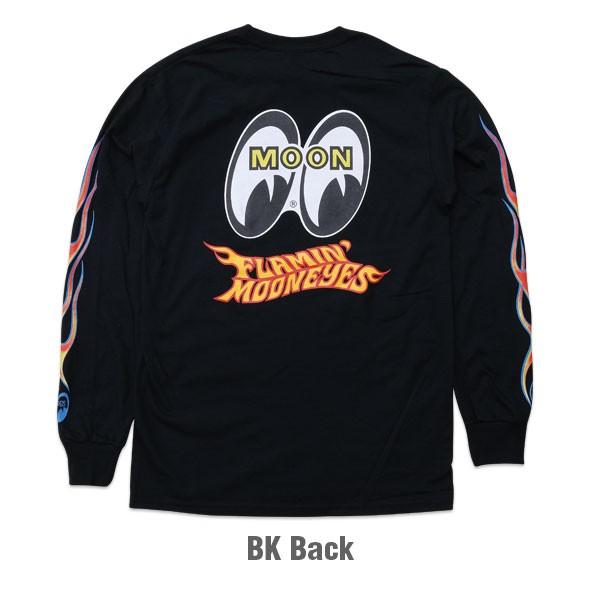 MOONEYES XXLサイズ Flamin' MOONEYES ロング スリーブ Tシャツ