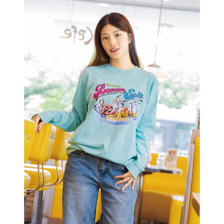 ムーンアイズ MOON Cafe バナナ スプリット ロング スリーブ Tシャツ | MOONEYES