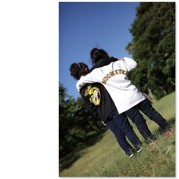 ムーンアイズ キッズ & レディース MOON ロングスリーブ T シャツ | MOONEYES | 01