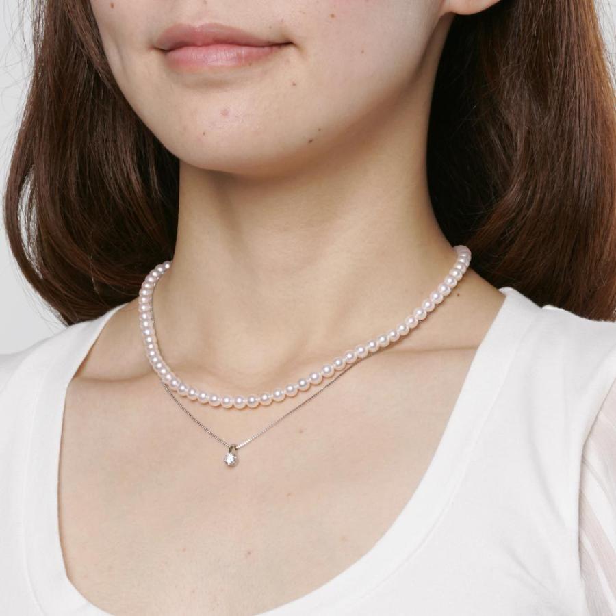 ムーンレーベル 公式] ベビーパール ネックレス レディース あこや真珠