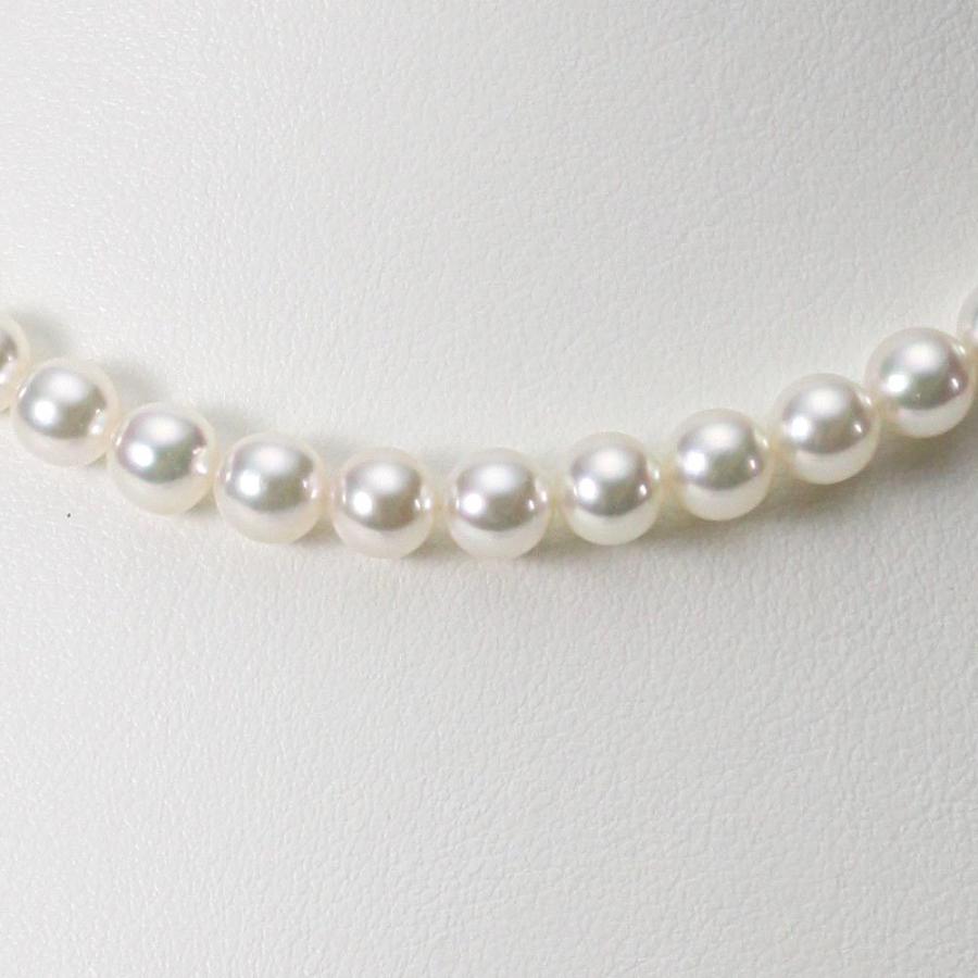[ムーンレーベル 公式] パール ネックレス レディース あこや真珠 6.5mm アコヤ 真珠 パール ネックレス CA00065O33WPG00000