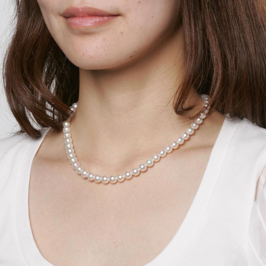 [ムーンレーベル 公式] パール ネックレス レディース あこや真珠 7.0mm アコヤ 真珠 パール ネックレス CA00070O13CW000000の画像