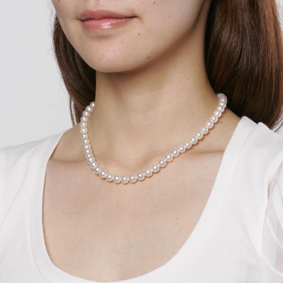 [ムーンレーベル 公式] パール ネックレス レディース あこや真珠 7.0mm アコヤ 真珠 パール ネックレス CA00070O52CW000000の画像