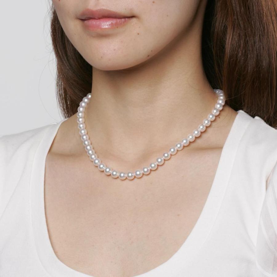 [ムーンレーベル 公式] パール ネックレス レディース あこや真珠 7.0mm アコヤ 真珠 パール ネックレス CA00070O52WPG00000の画像