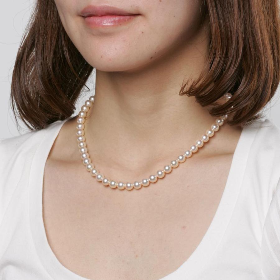 [ムーンレーベル 公式] パール ネックレス レディース あこや真珠 7.0mm アコヤ 真珠 パール ネックレス CA00070R12CG000000の画像