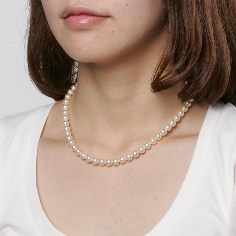 [ムーンレーベル 公式] パール ネックレス レディース あこや真珠 7.0mm アコヤ 真珠 パール ネックレス CA00070R13CG000000の画像