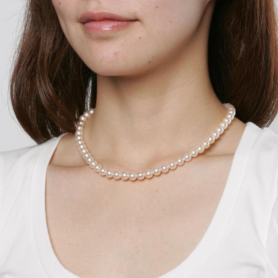 [ムーンレーベル 公式] パール ネックレス レディース あこや真珠 7.0mm アコヤ 真珠 パール ネックレス CA00070R22CG000000の画像