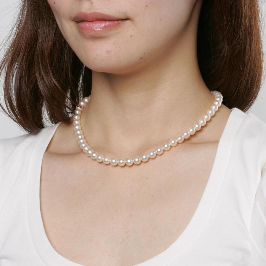 [ムーンレーベル 公式] パール ネックレス レディース あこや真珠 7.0mm アコヤ 真珠 パール ネックレス CA00070R23CG000000の画像