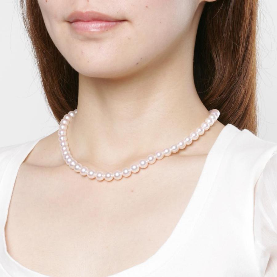 [ムーンレーベル 公式] パール ネックレス レディース あこや真珠 7.5mm アコヤ 真珠 パール ネックレス CA00075O12WPN00000