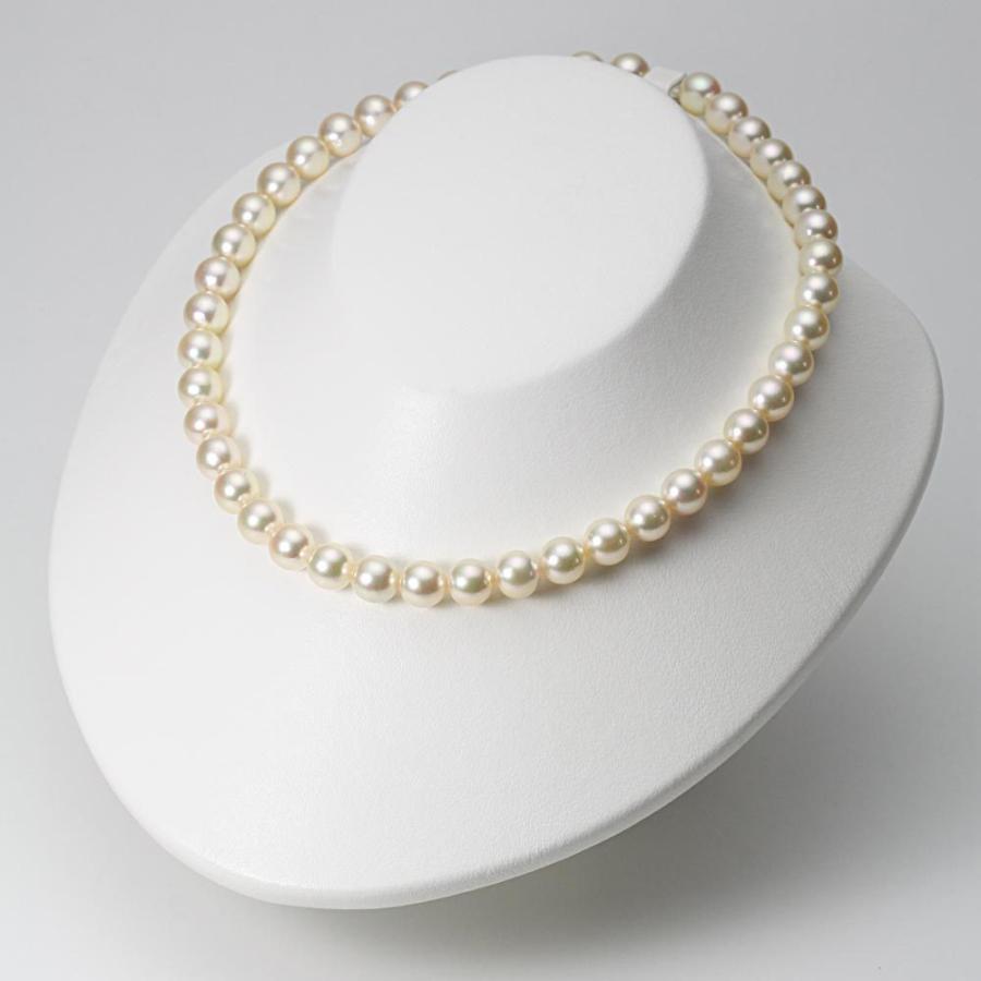ムーンレーベル 公式] パール ネックレス レディース あこや真珠 9.0mm
